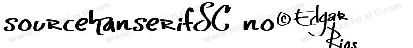 sourcehanserifSC no字体转换